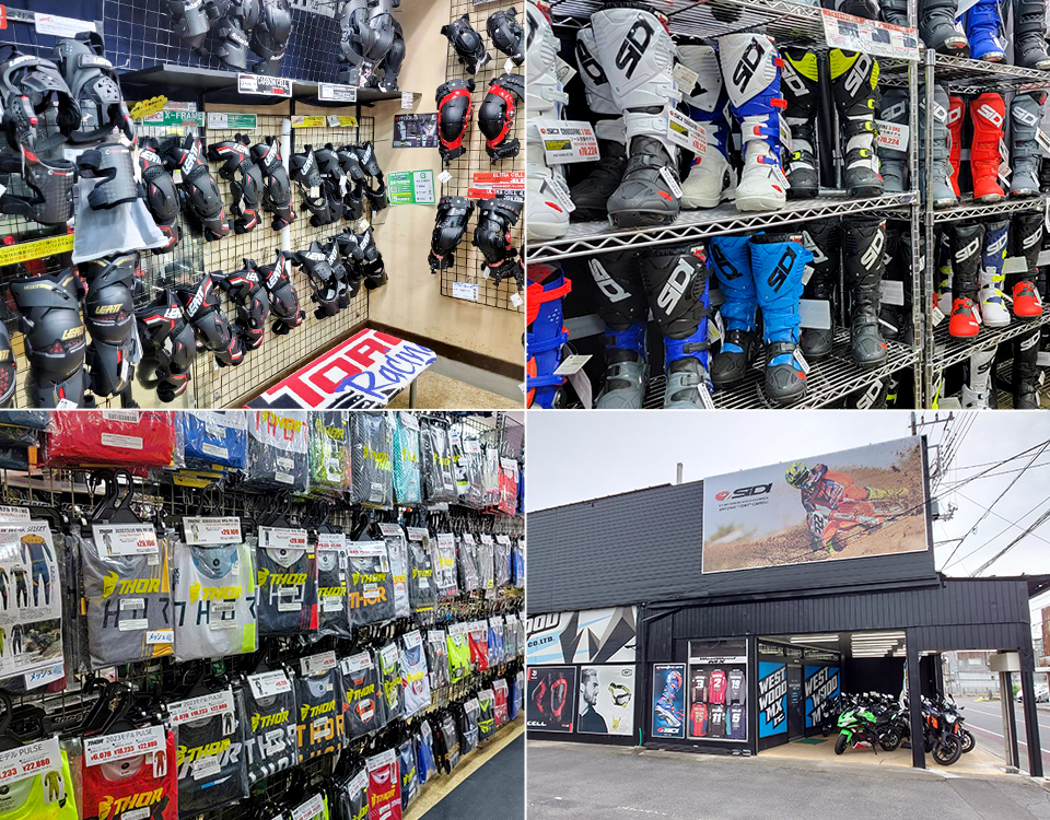 オフロードバイク用品専門店の販売スタッフ◆完全週休2日制